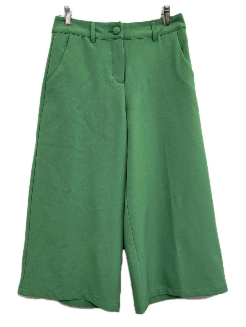 nwt NOISY MAY size XS Wide Leg Cropped Culotte Pants Green